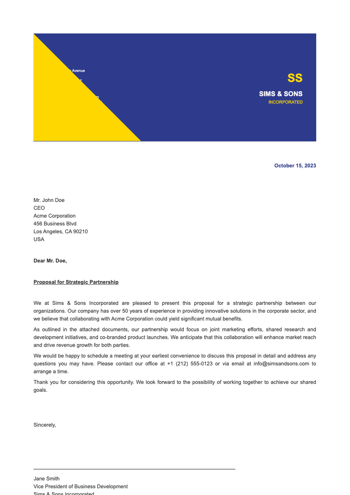 Professional letterhead format template with balanced layout and logo space_variant_1